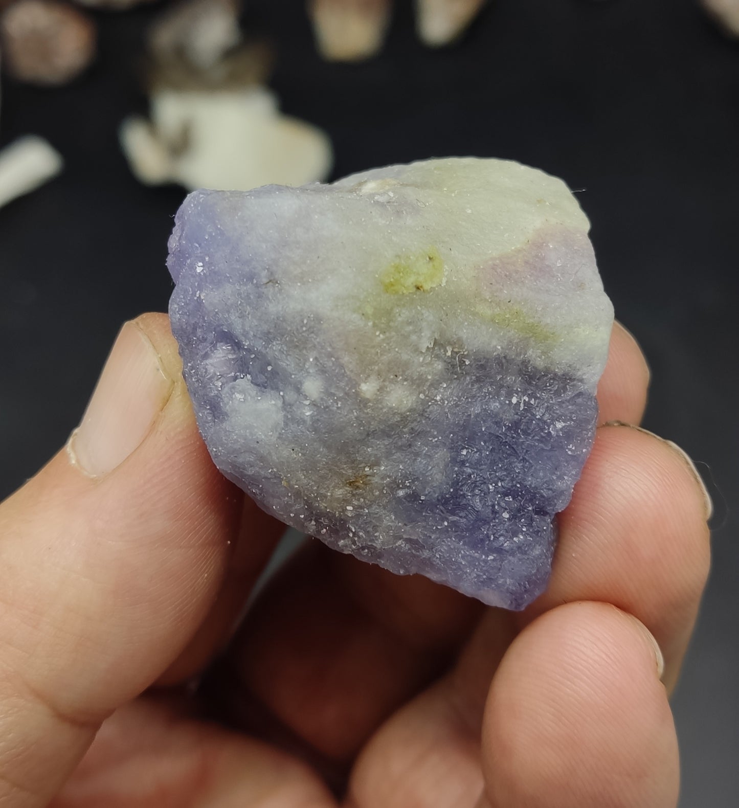 An amazing specimen hackmanite on matrix highly Tenebrescent 48 grams