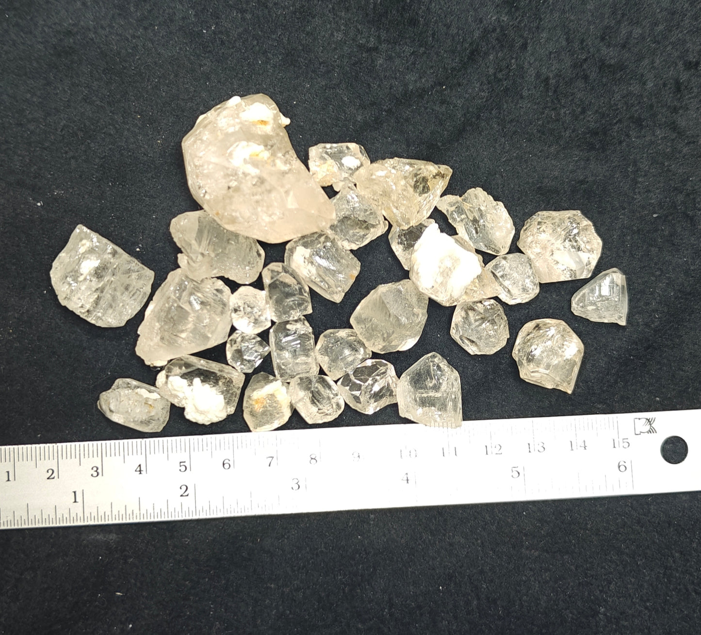 180 grams terminated Topaz crystals collection