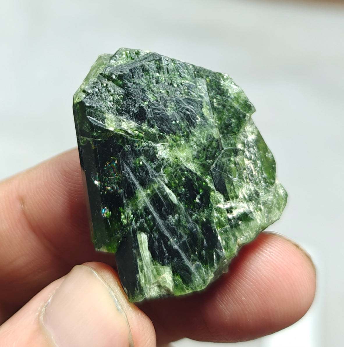 Natural Green diopside crystal 22 grams