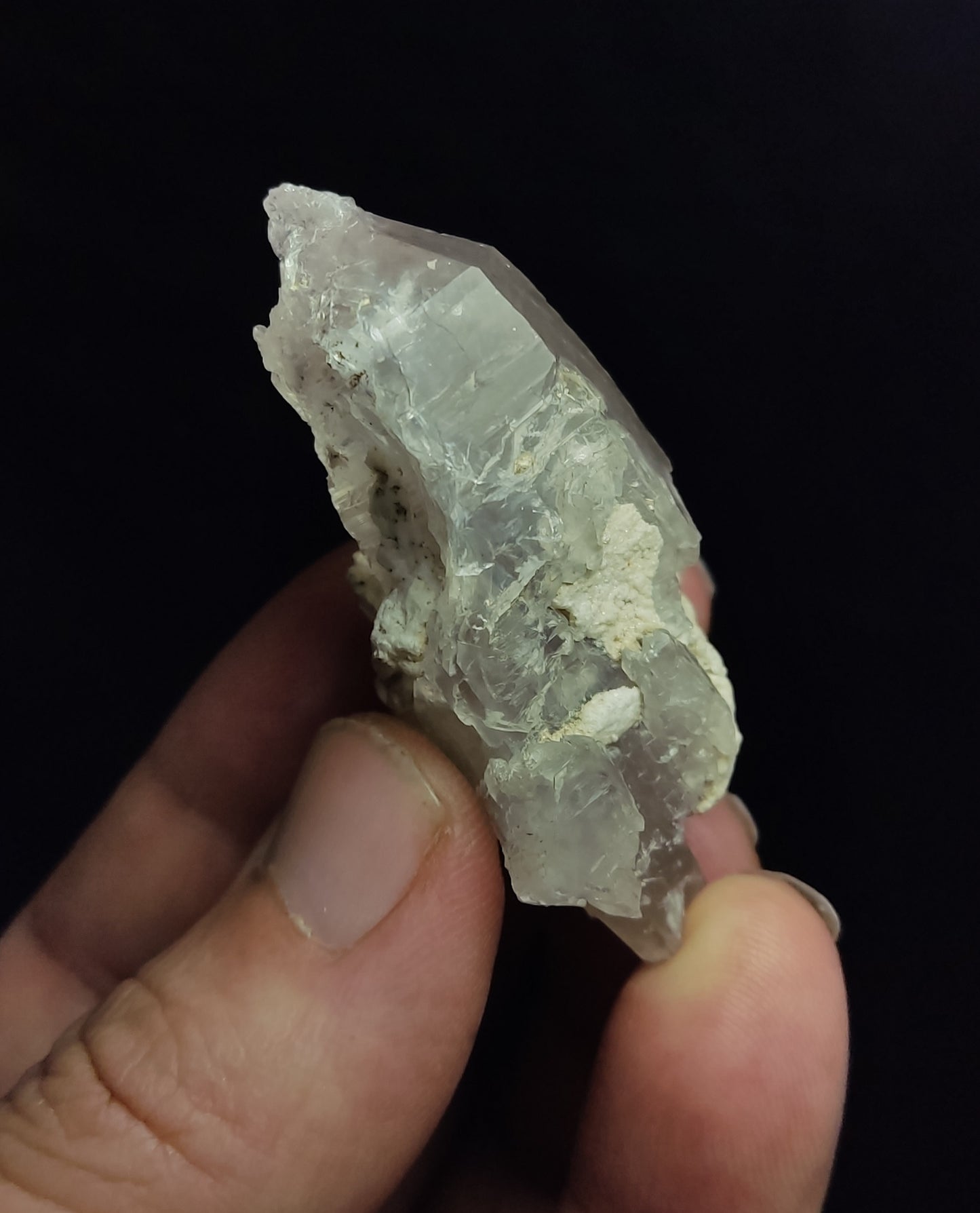 Natural Fully Etched Smoky Double Terminated Quartz Crystal 45 grams