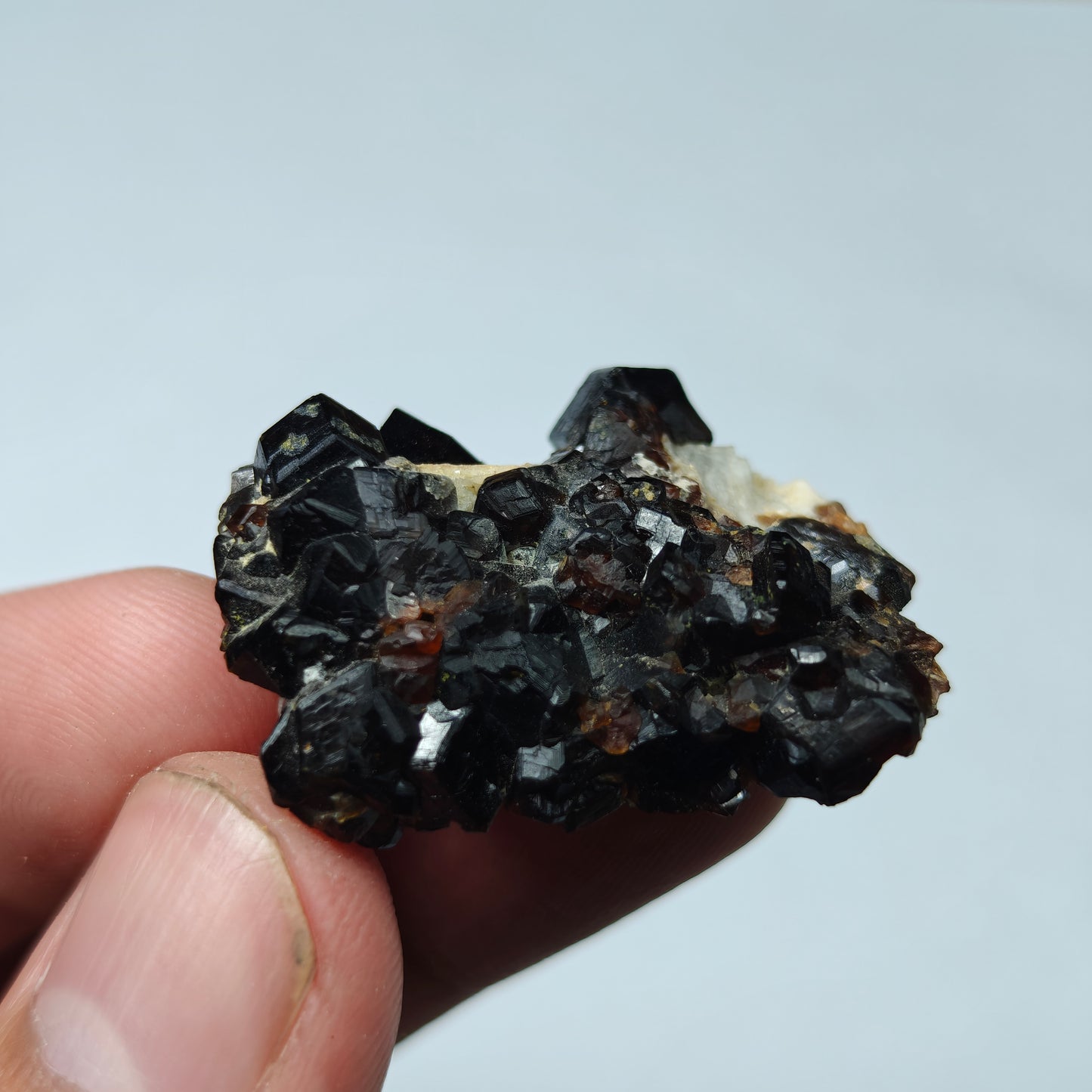 Natural thumbnail Andradite garnet cluster 16 grams