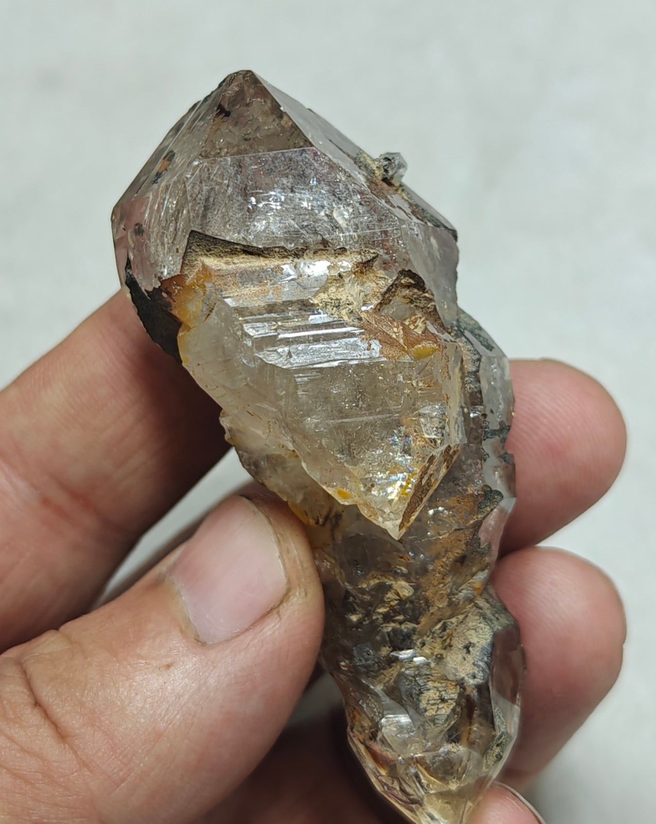 Natural skeletal quartz crystal 65 grams