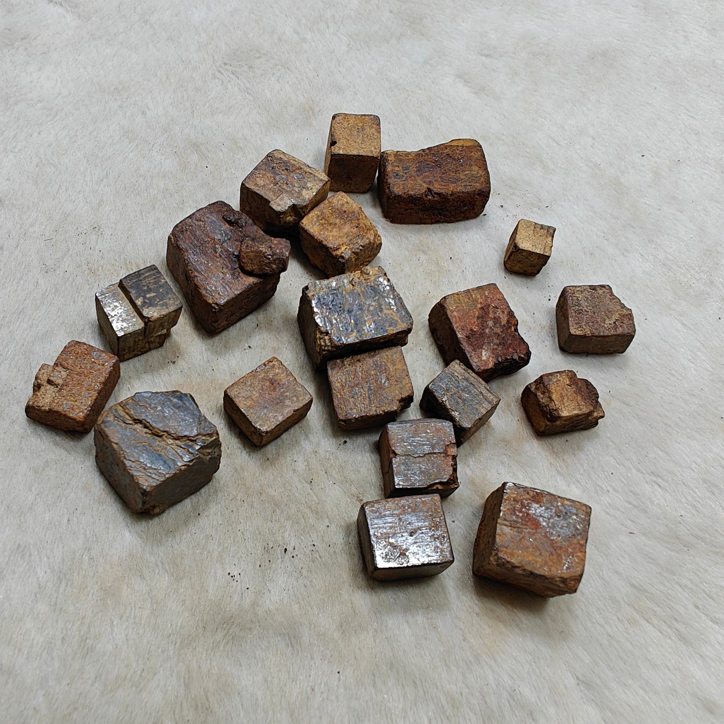 Pyrite cubes 130 grams