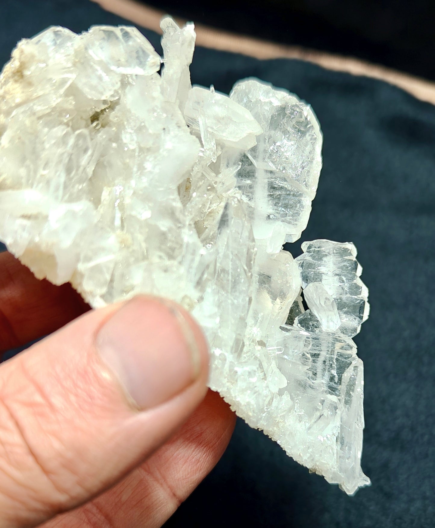 Single beautiful aesthetic Faden Quartz Crystal Specimen 172 grams