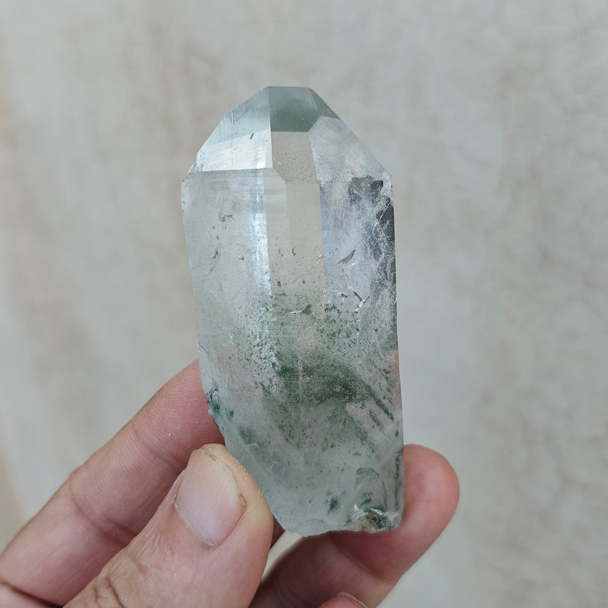 Natural Chlorite Quartz crystal 92 grams