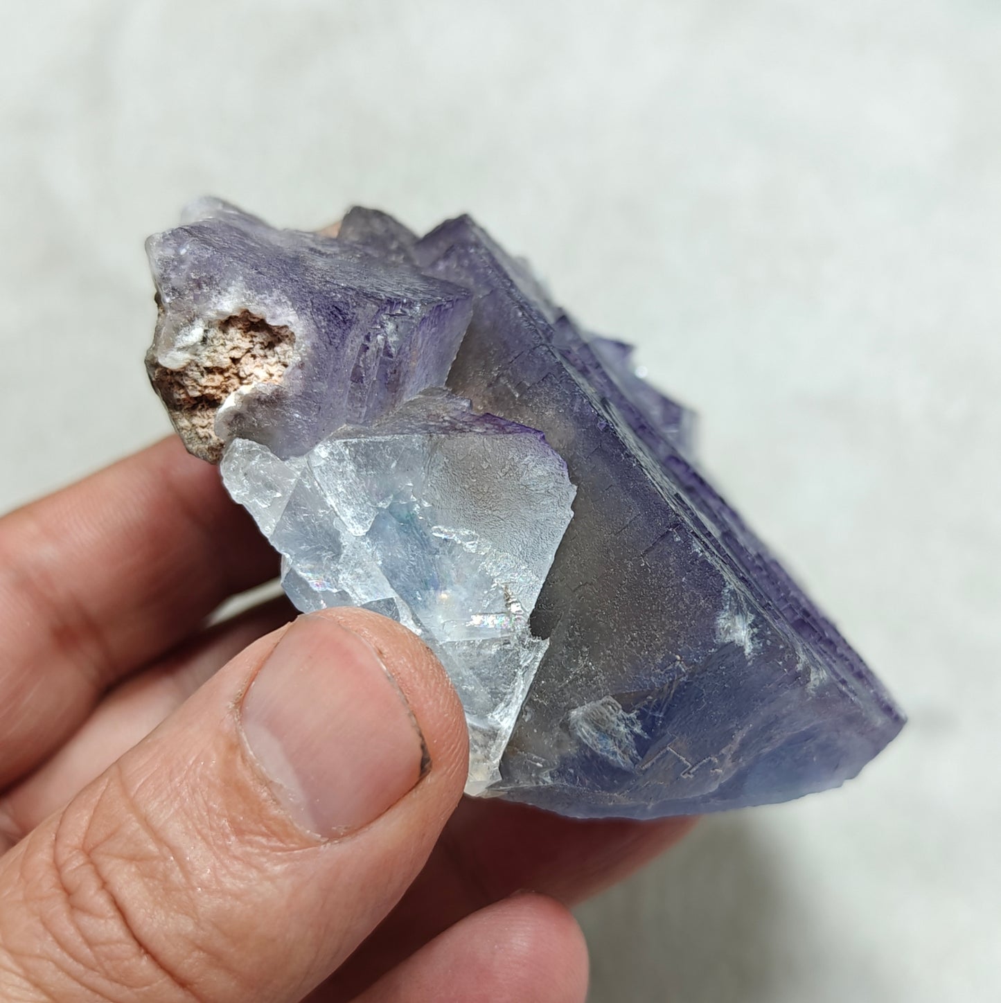 Natural purple Fluorite 289 grams