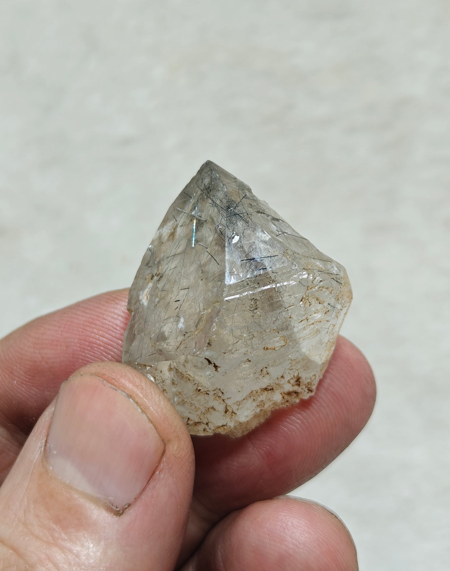 Natural terminated rutiles included quartz crystal 20 grams