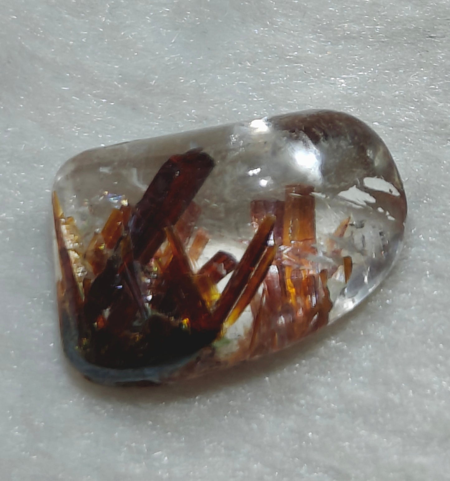 Rutiles included polished quartz 4 grams