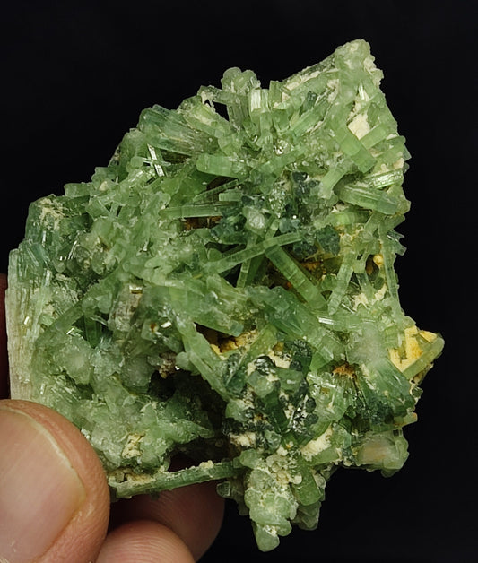 Natural green tourmaline cluster 57 grams