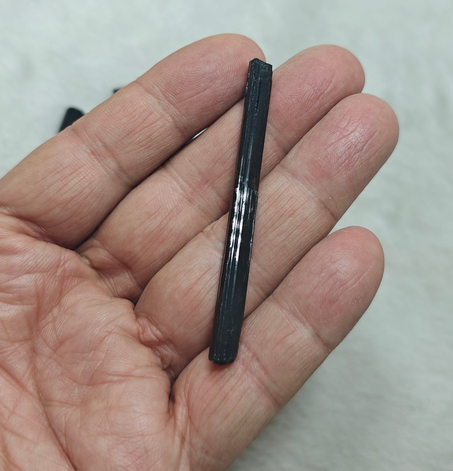 An Aesthetic Natural black Tourmaline crystals lot 48 grams