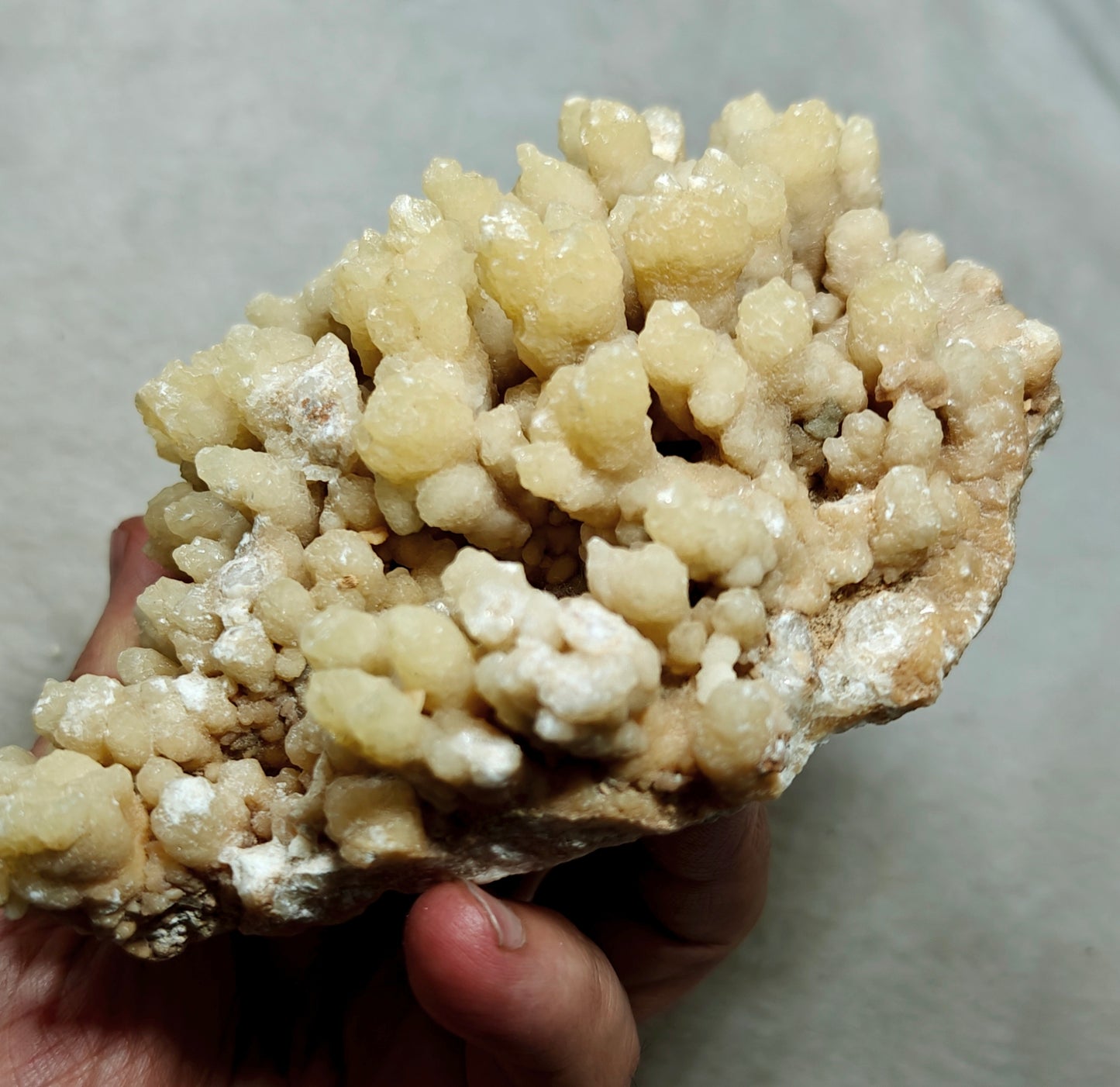 Natural aragonite crystals cluster flower shape 536 grams