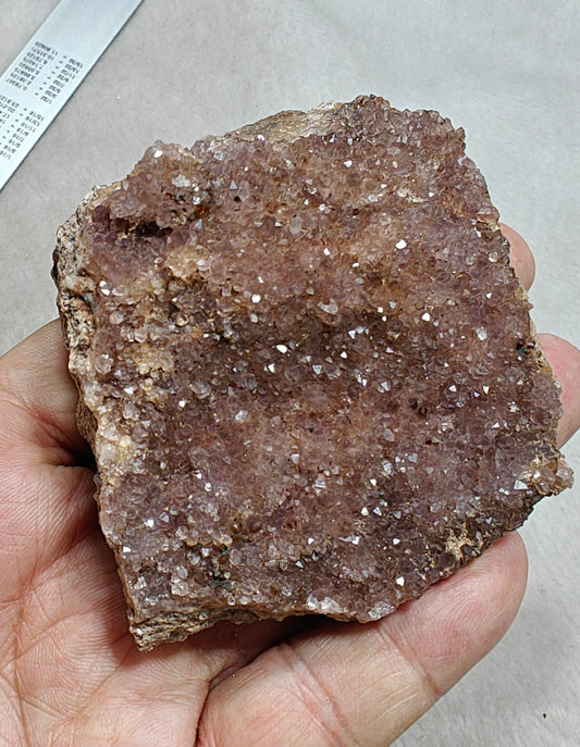 Drusy Amethyst crystals Cluster with light purple color 255