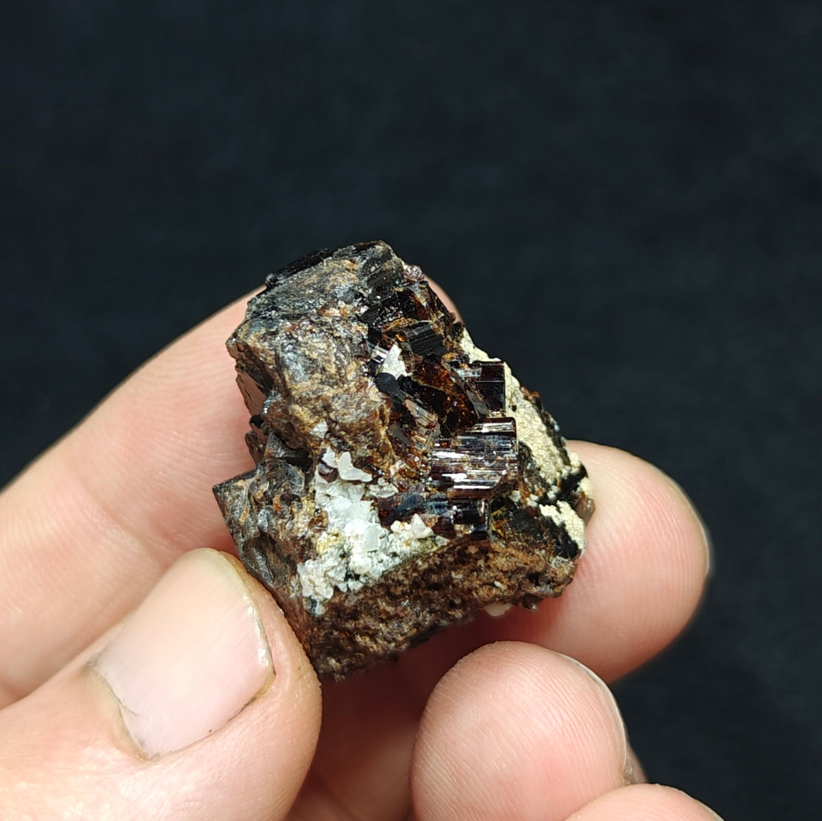 Natural dark brown Vesuvianite 19 grams