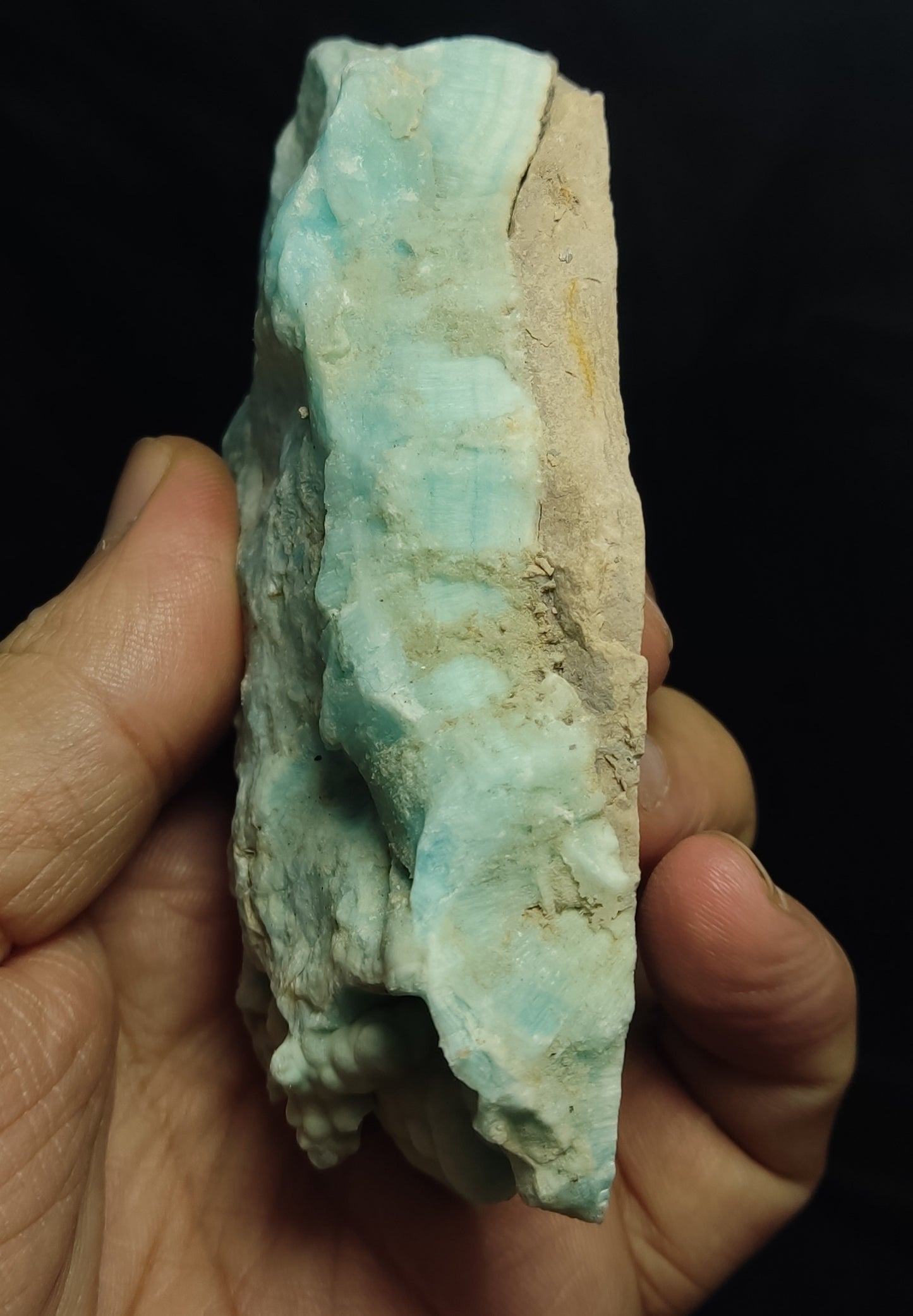 Natural blue aragonite 232 grams