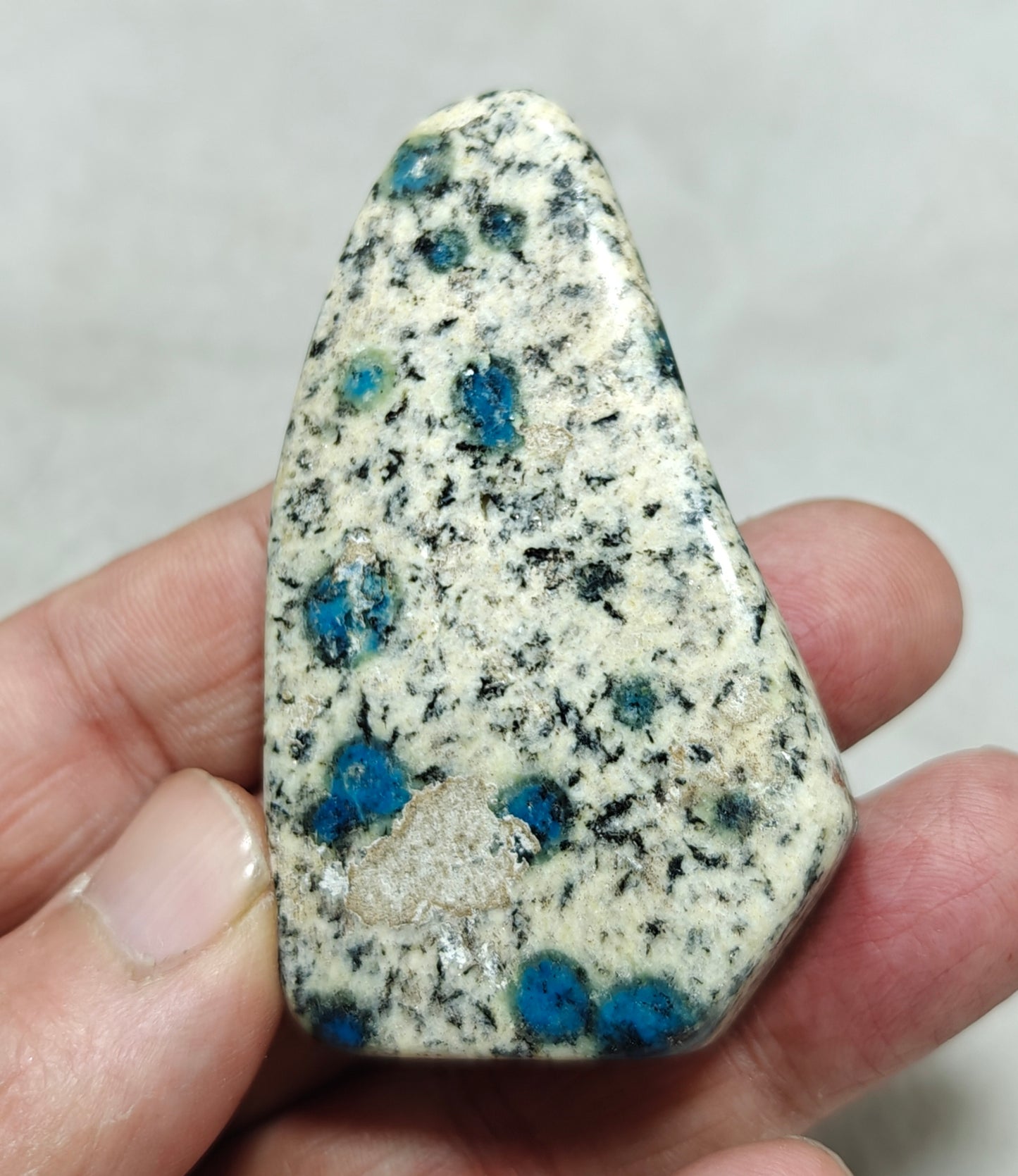 Natural K2 Stone Azurite Granite Tumble Freeform 62 grams