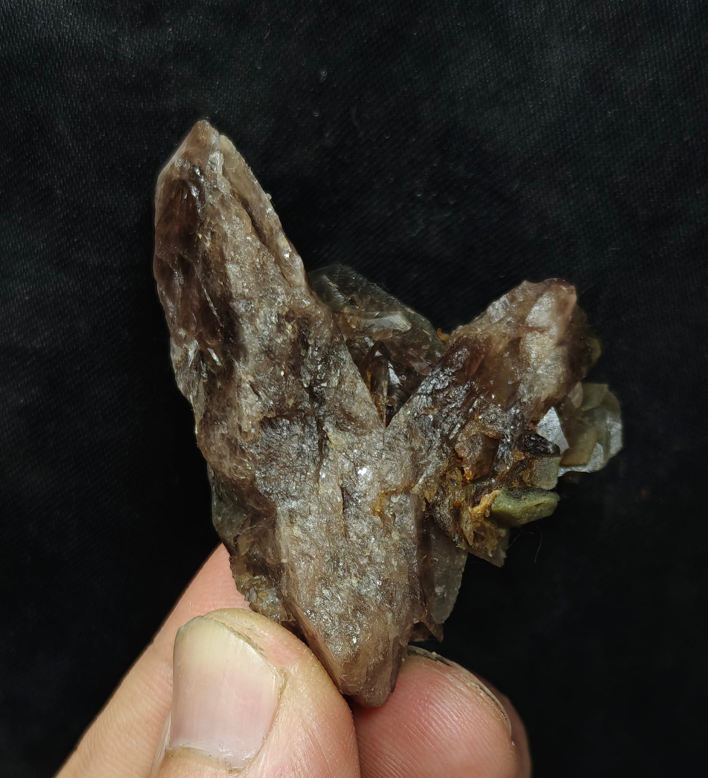 Axinite crystal cluster 38 grams