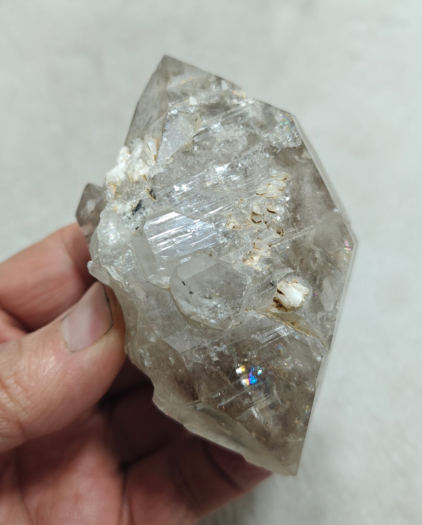 Double terminated fenster Quartz Crystal 254 grams