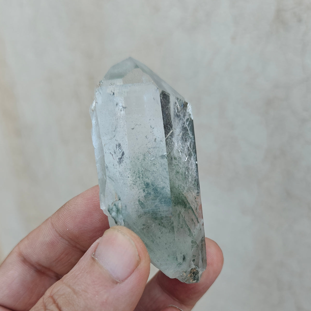 Natural Chlorite Quartz crystal 92 grams