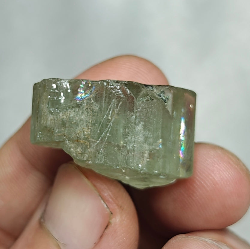 Natural green apatite crystal 16 grams