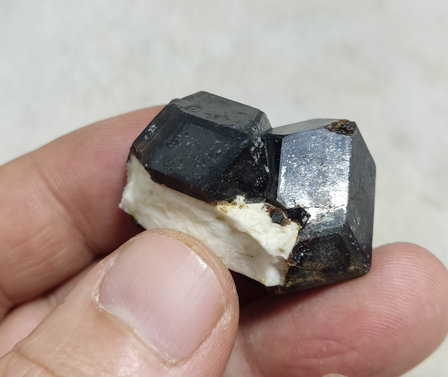 Natural Twin Andradite Garnets Specimen 36 grams