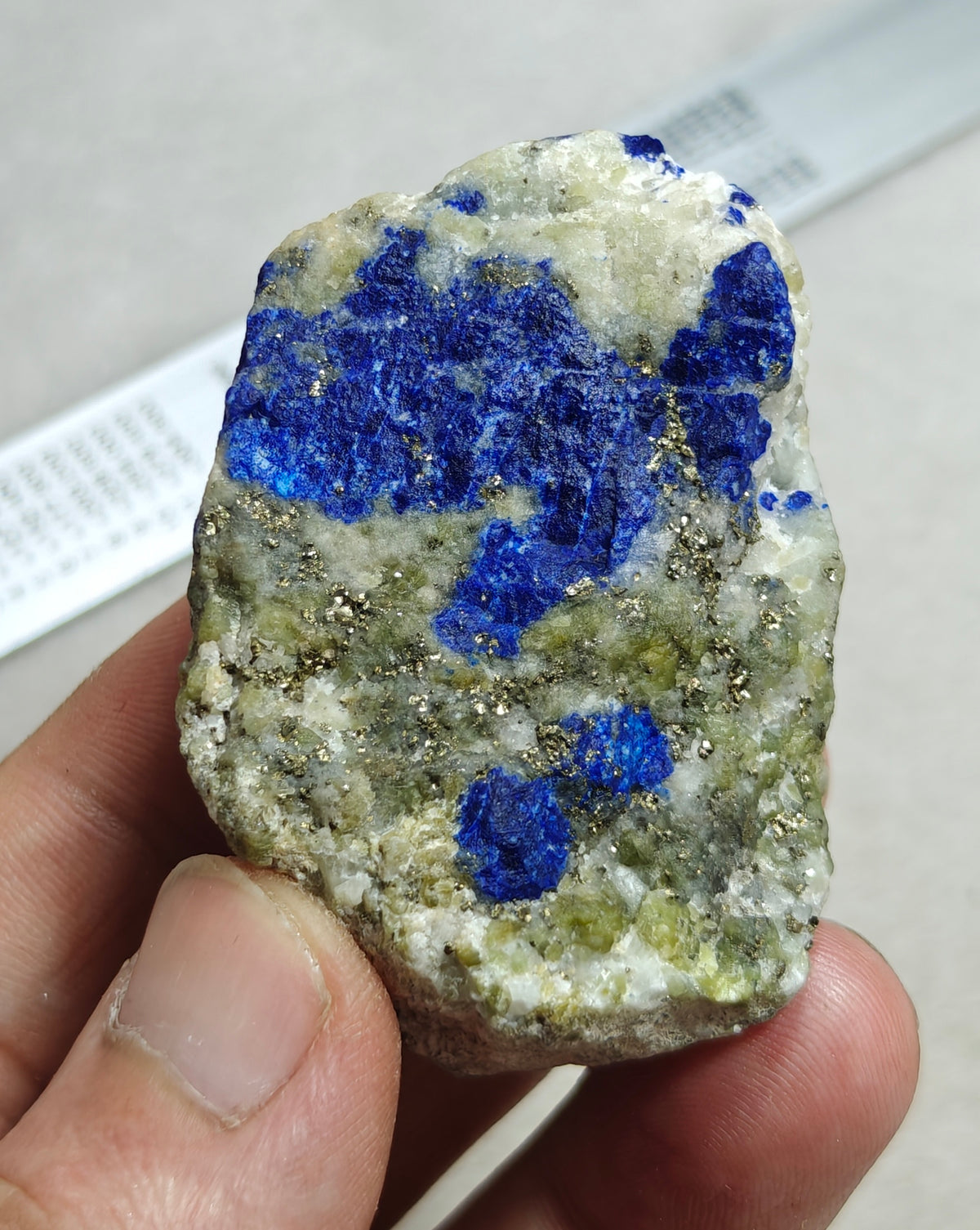 Lazurite in matrix with pyrite 99 grams