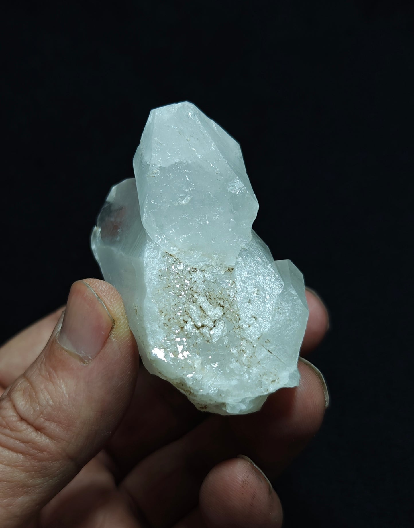 Natural terminated clear Quartz Crystals 128 grams