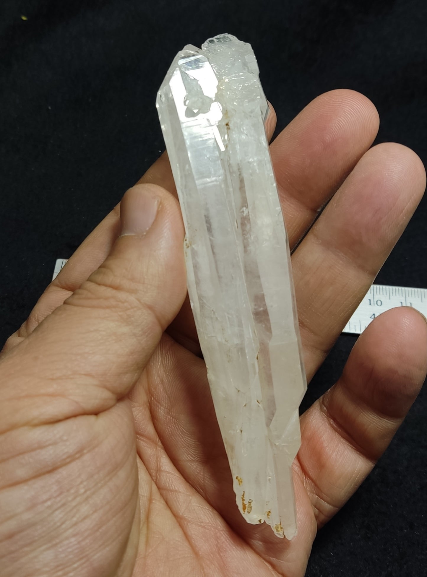 Natural faden quartz crystal twin formations 69 grams