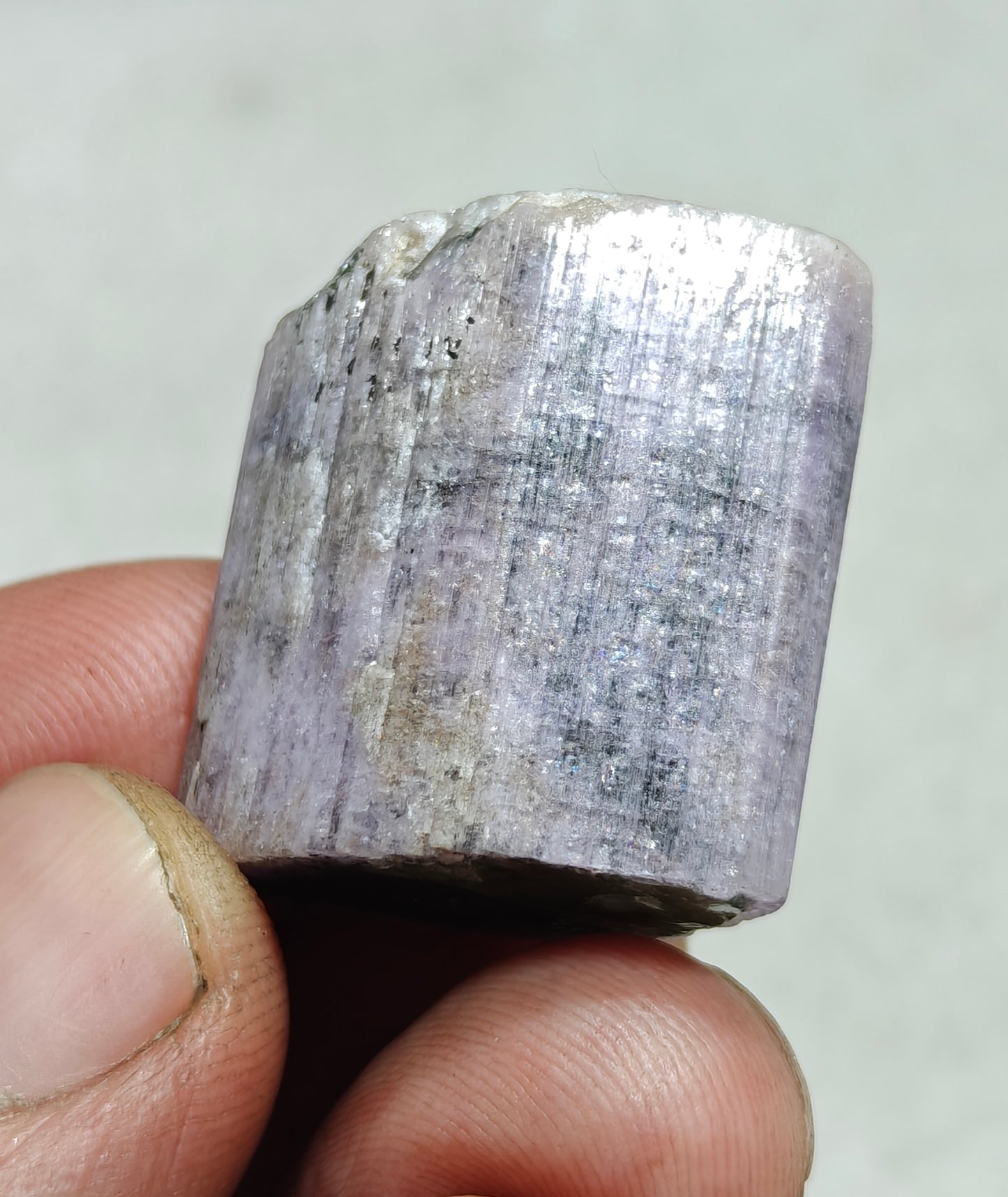 2nd generation purple over yellow fluorescent apatite 22 grams