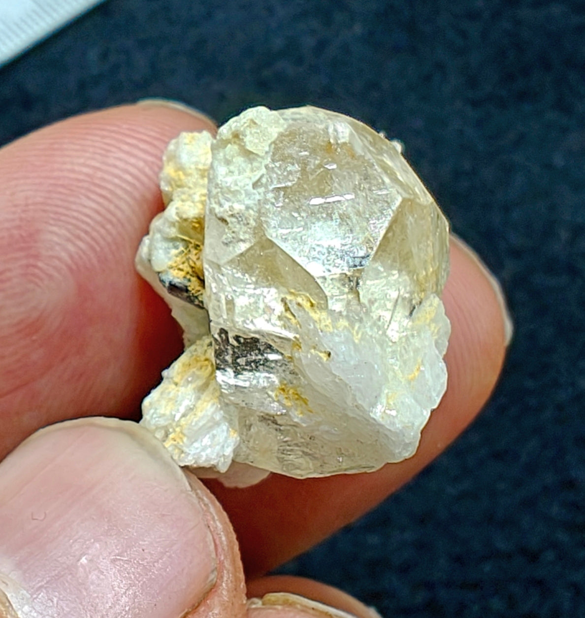 Small Natural terminated topaz crystal on matrix 10 grams