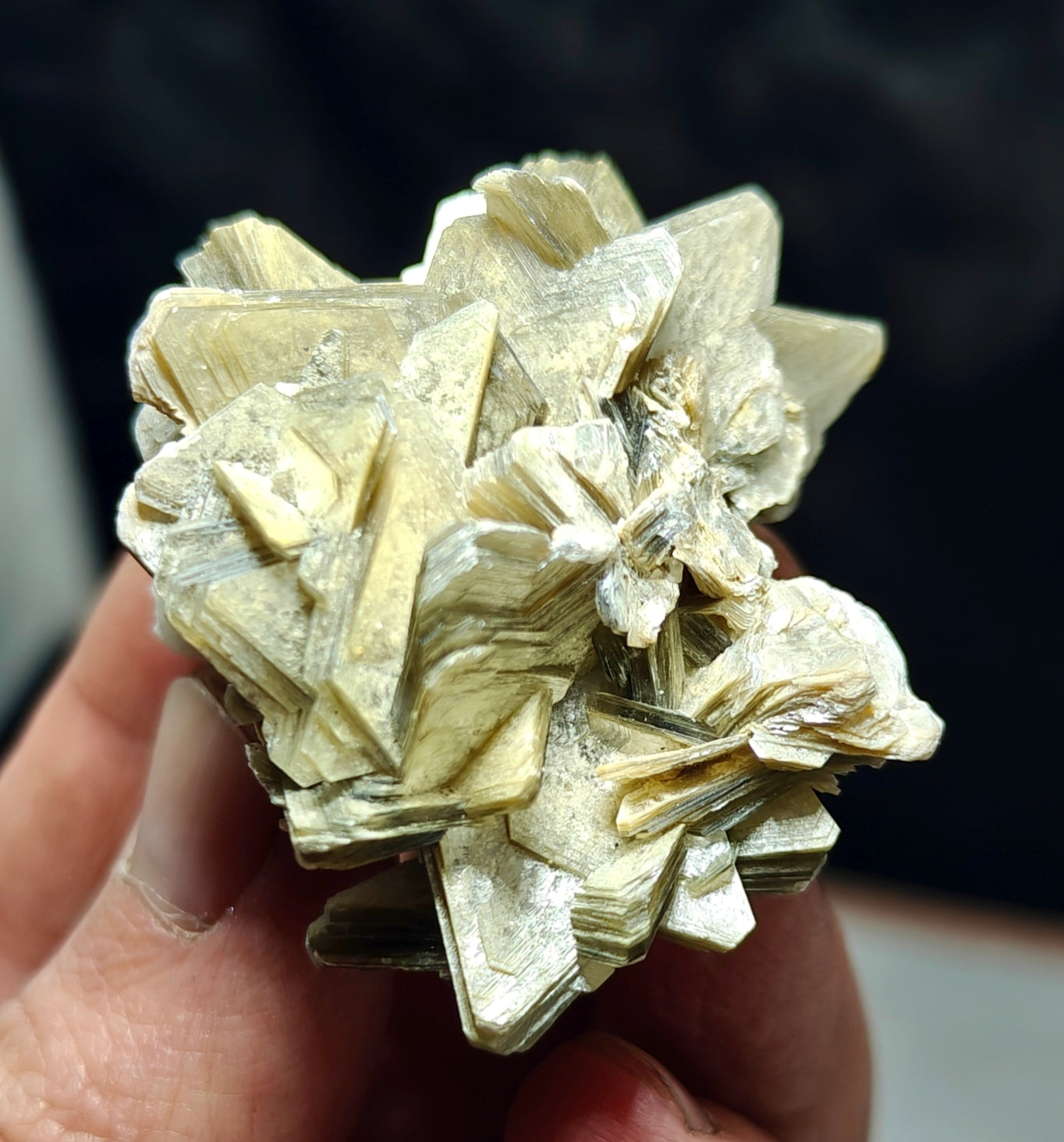 An Aesthetic Natural specimen of combination of Albite, Schorl, and Muscovite 54 grams