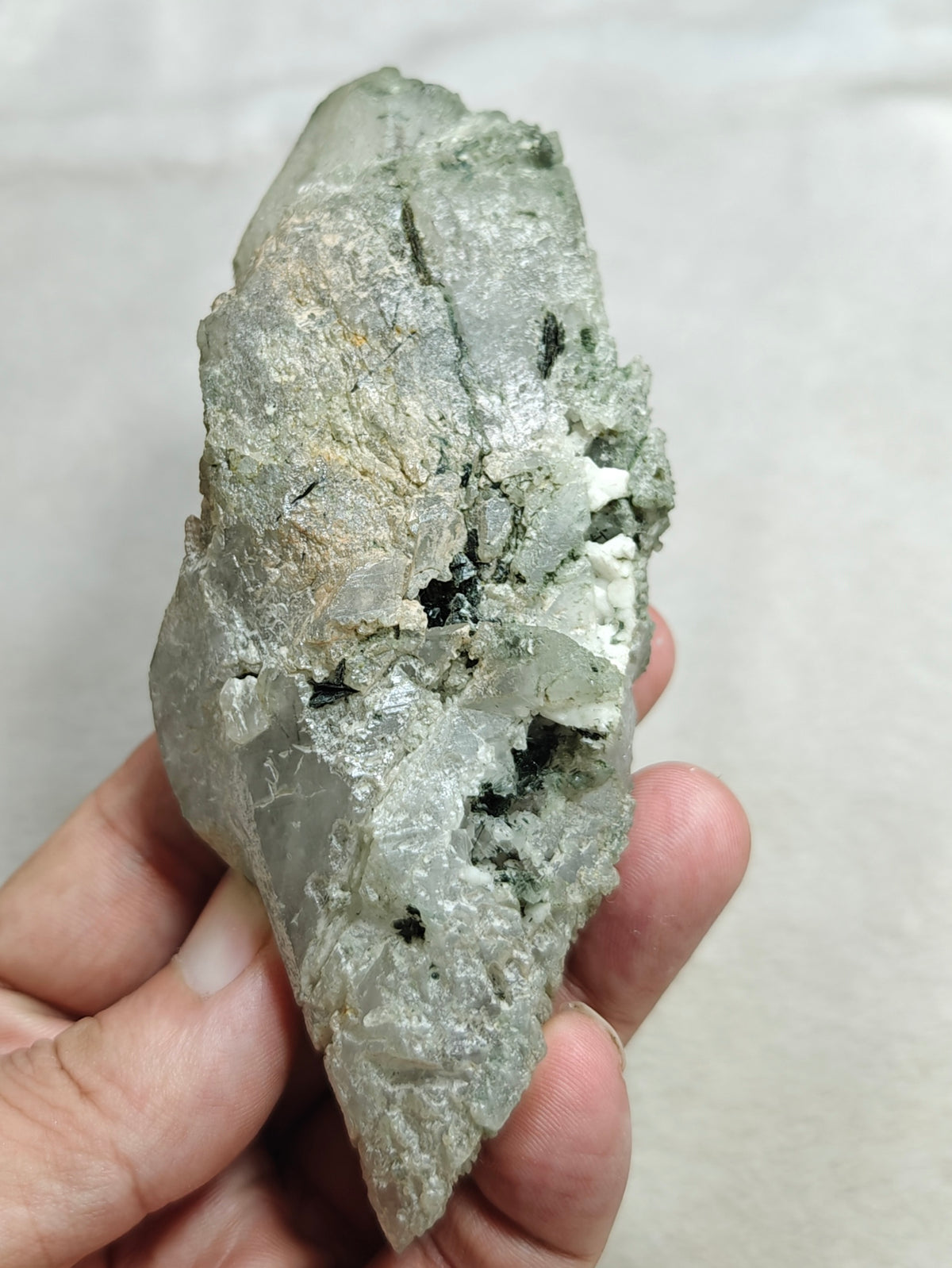 Natural Chlorite Quartz crystal 257 grams