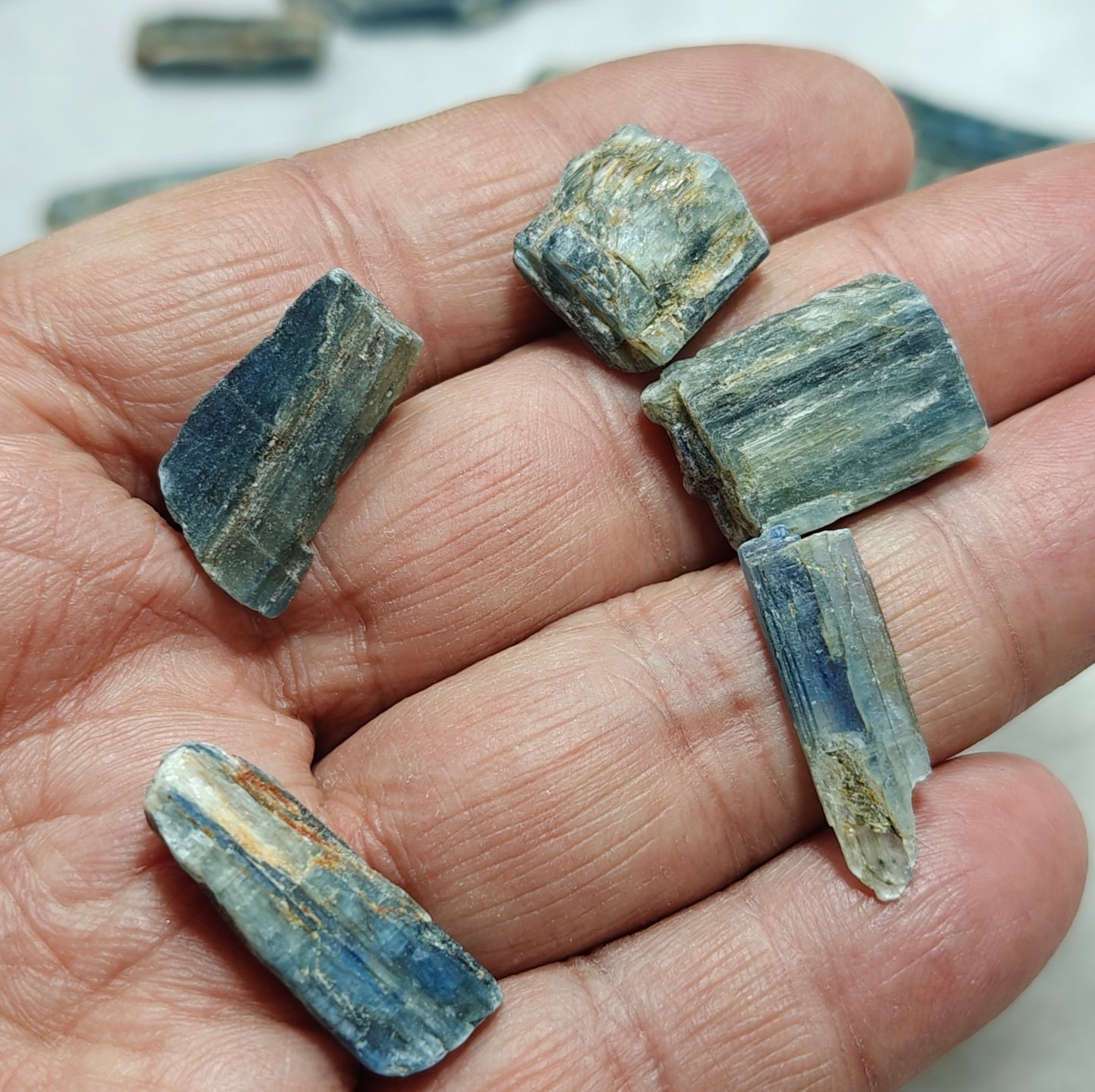 Natural kyanite crystals collection 150 grams