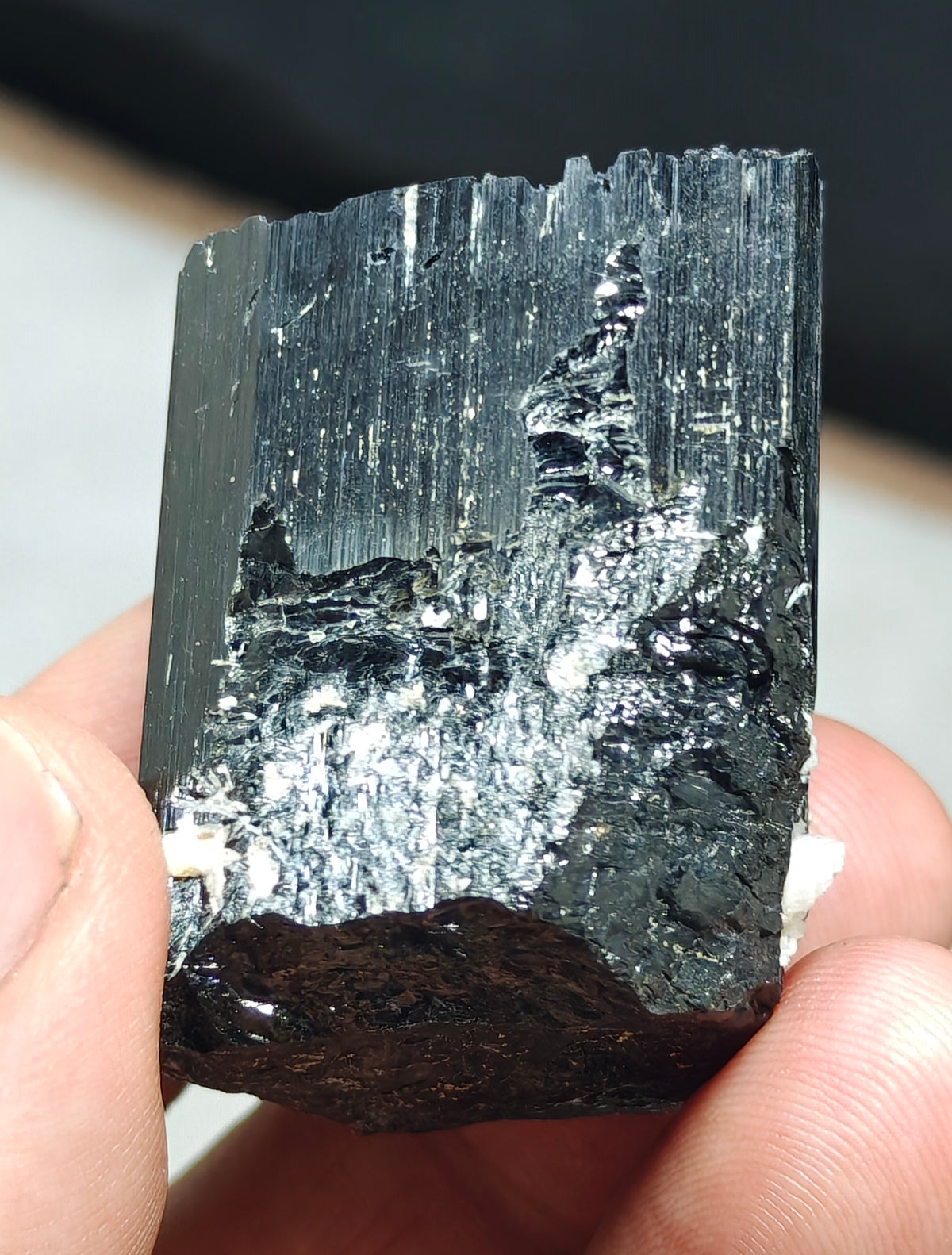 An Amazing terminated Natural schorl crystal 69 grams