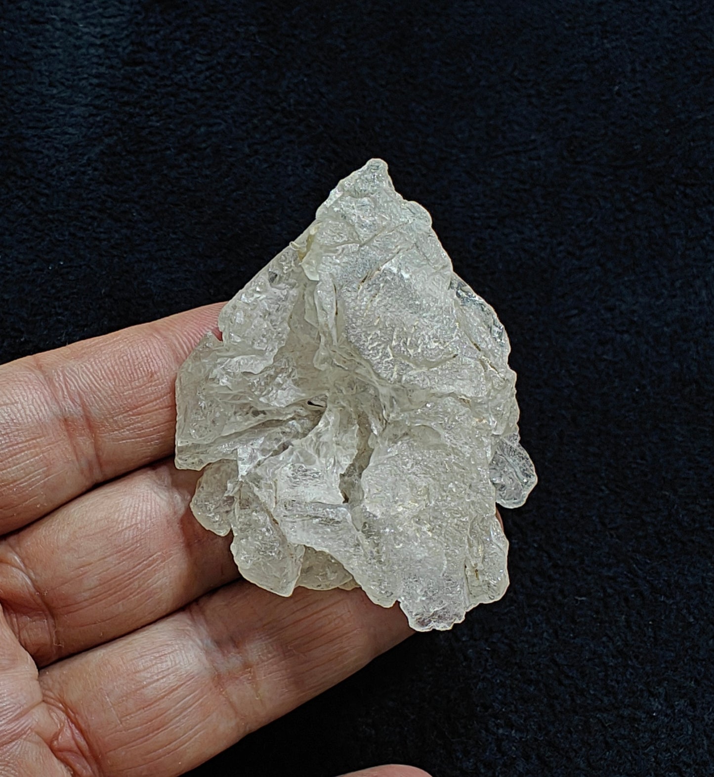 Natural etched pollucite 64 grams