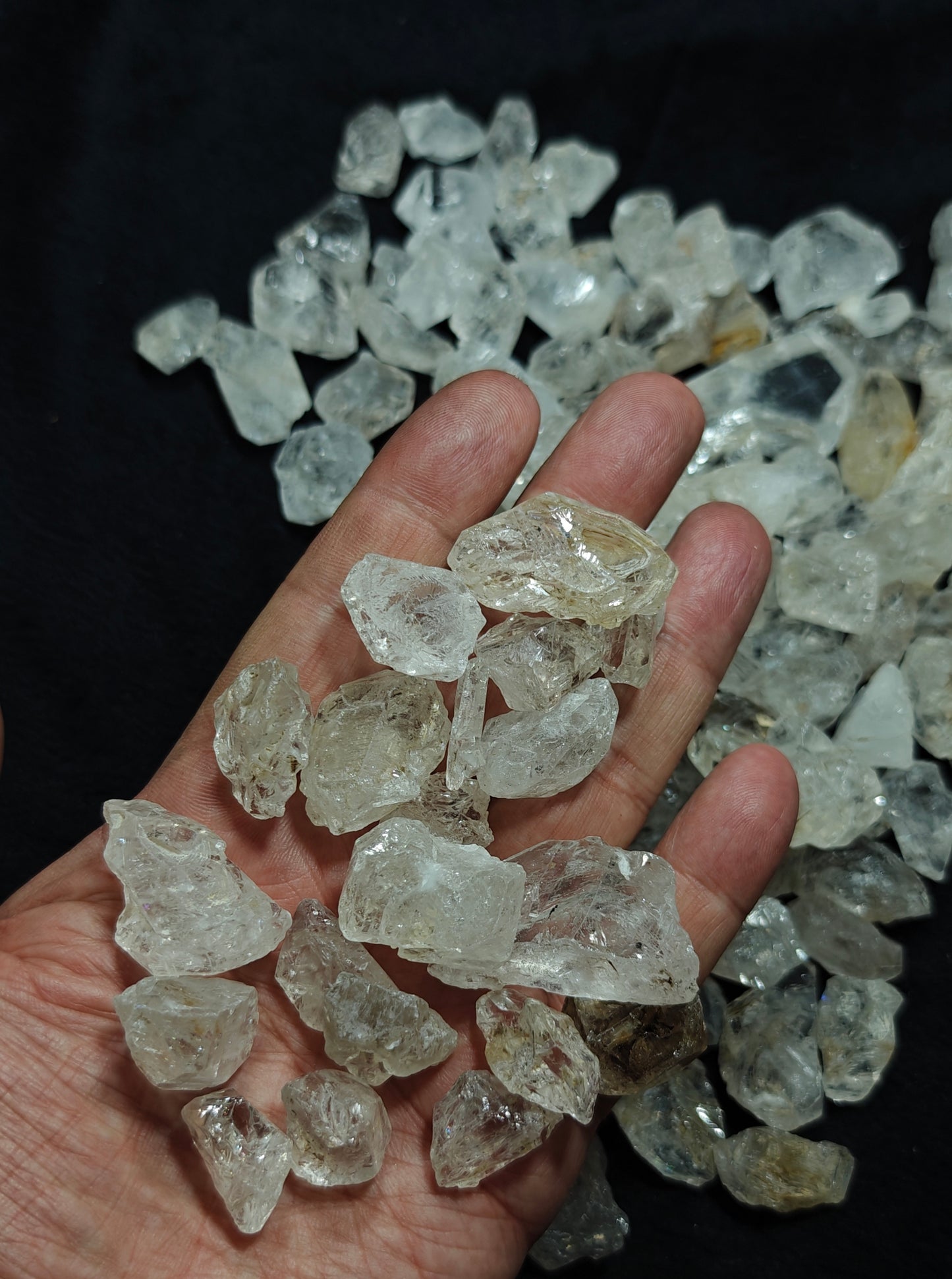 Natural diamond quartz collection 780 grams