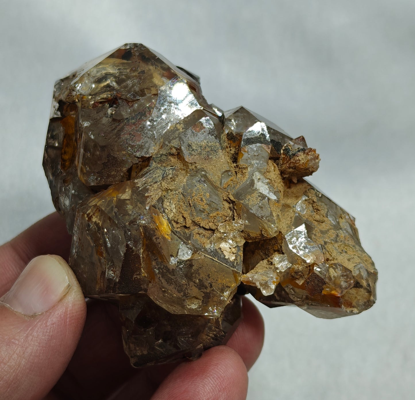 Natural skeletal quartz cluster 161 grams