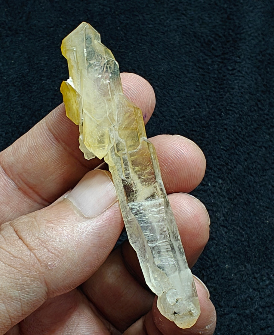 Natural iron included yellow faden quartz 16 grams