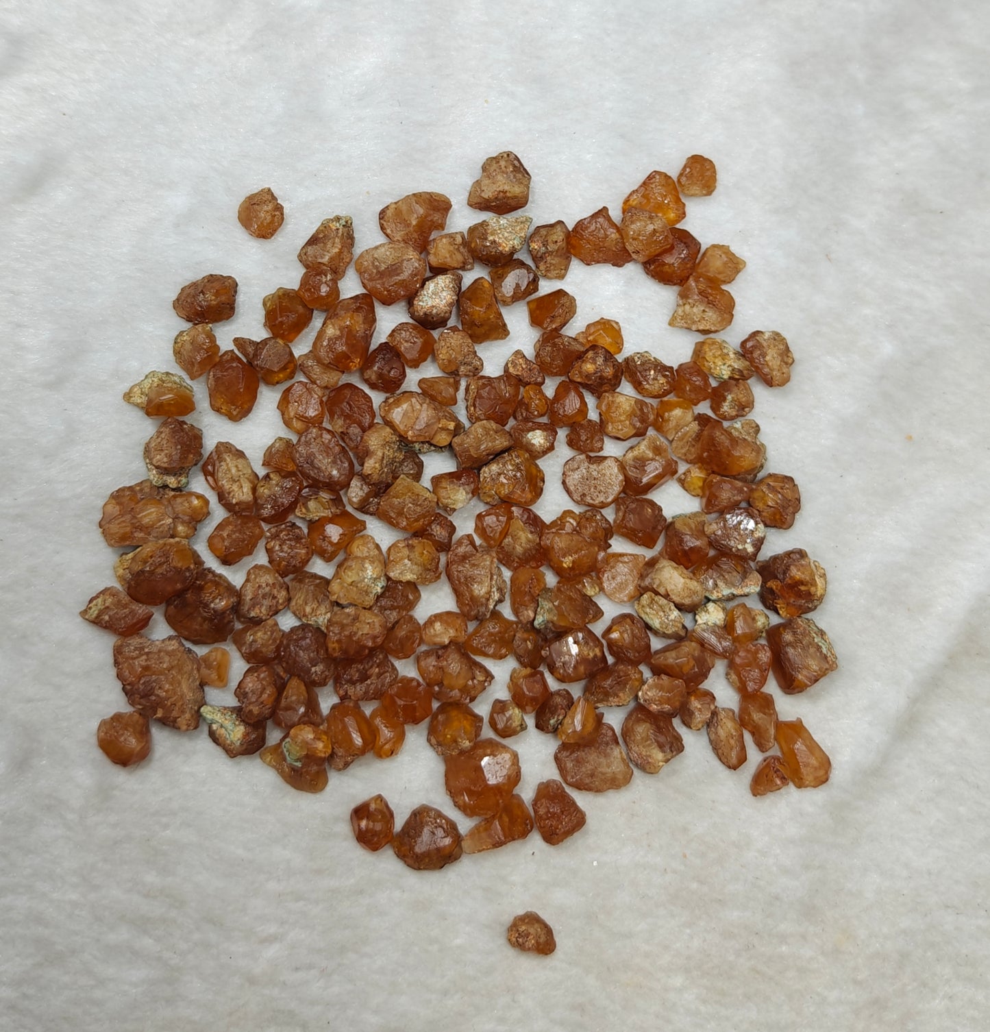 Natural grossular garnet collection 120 grams