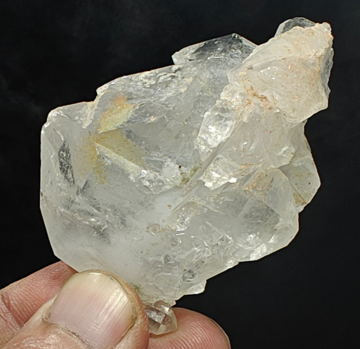 Natural faden quartz crystal 74 grams