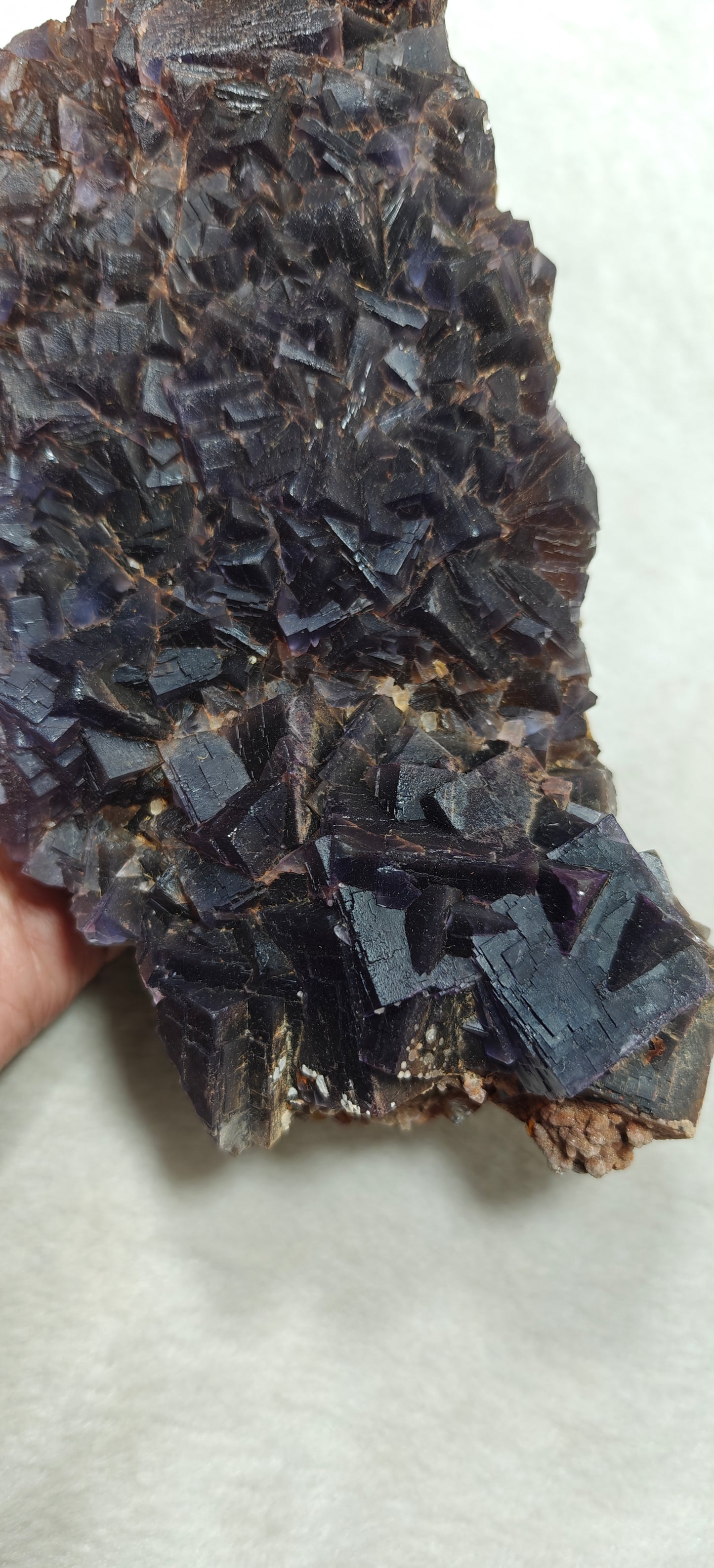 Amazing Fluorite clusters plate 1350 grams