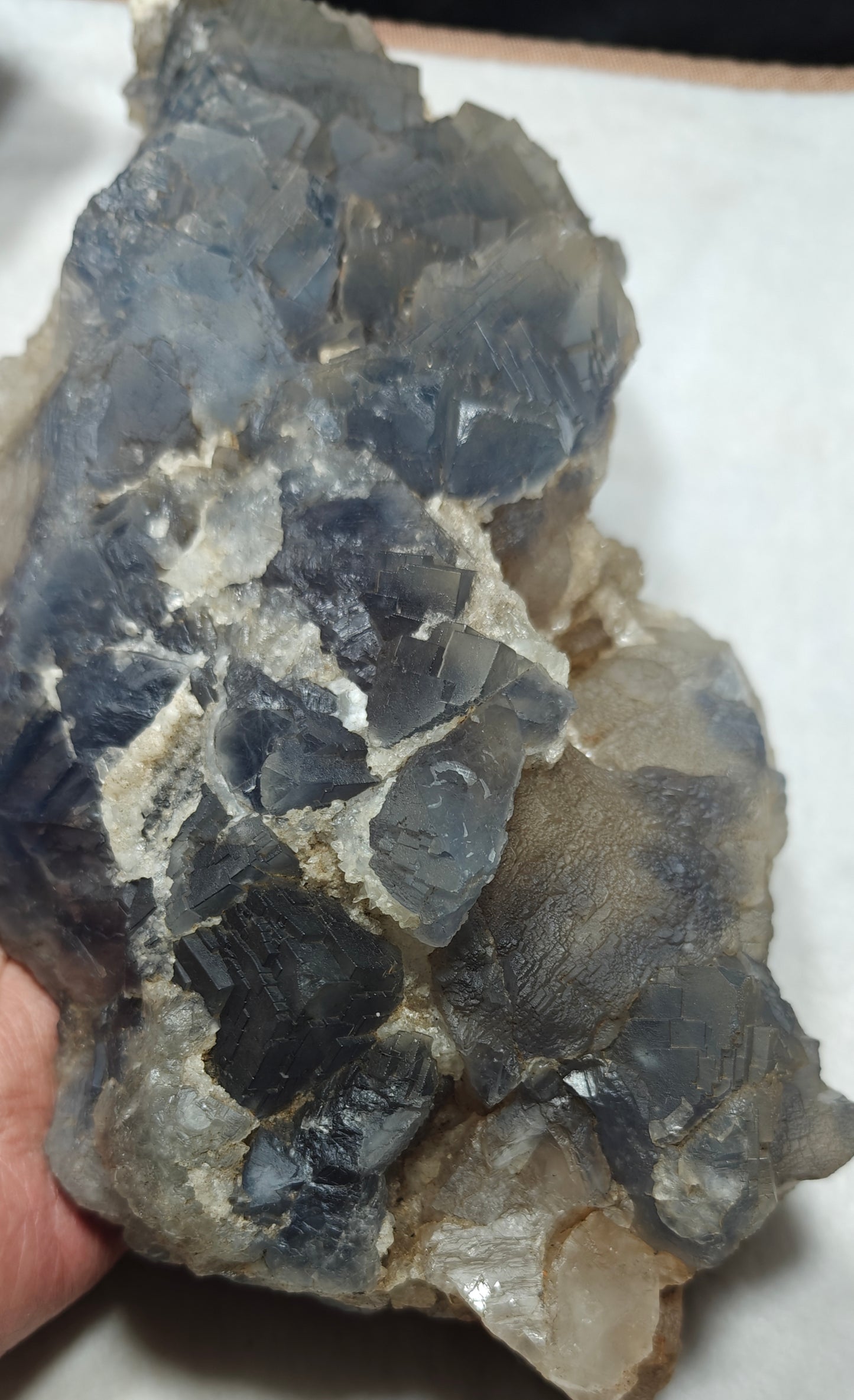 Large blue Fluorite specimen 3100 grams