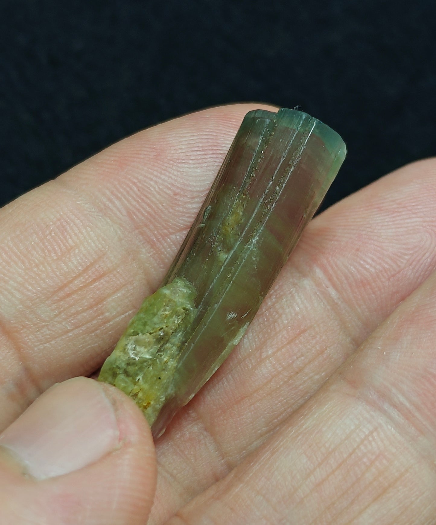 Natural watermelon Tourmaline crystal 45 carats