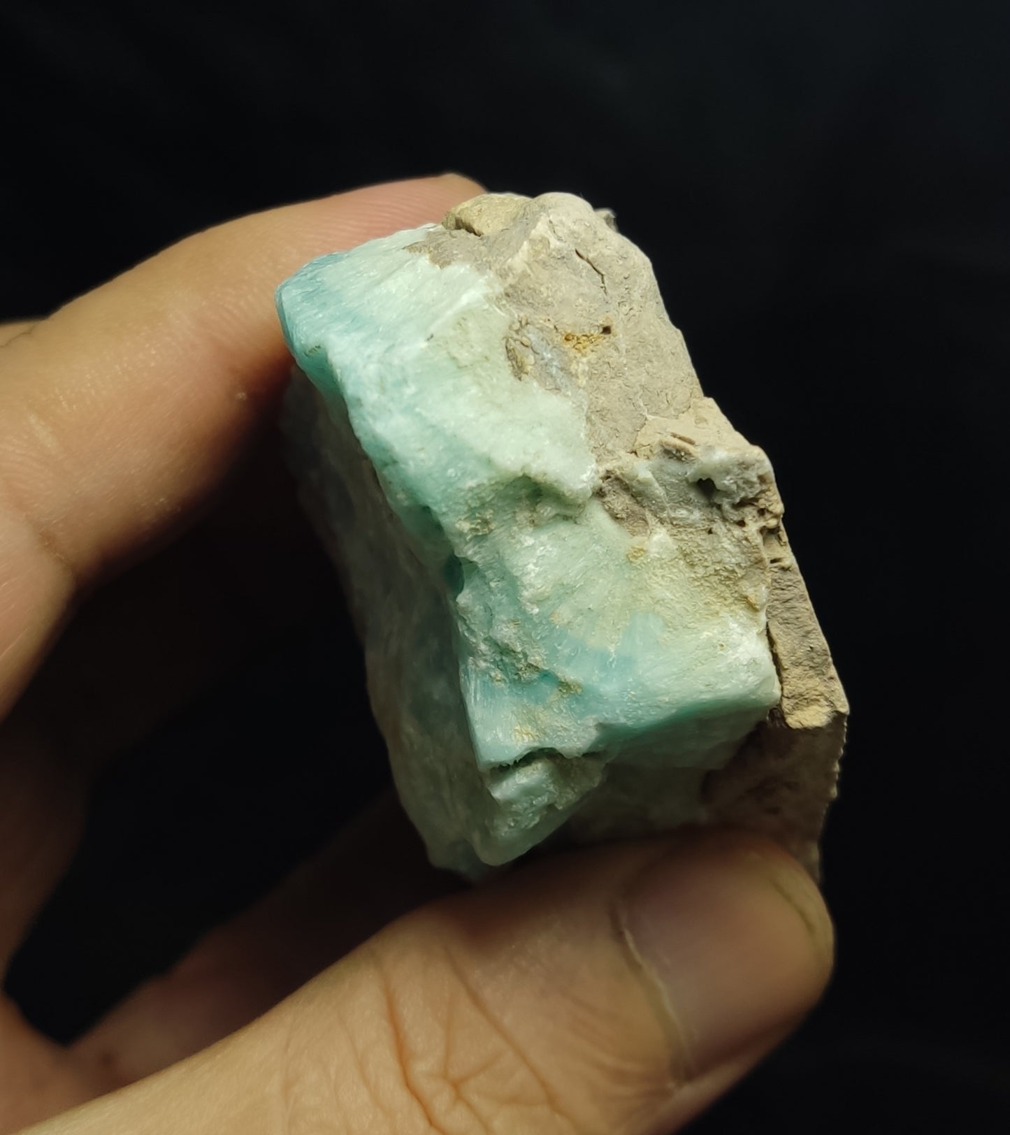 Natural blue aragonite 232 grams