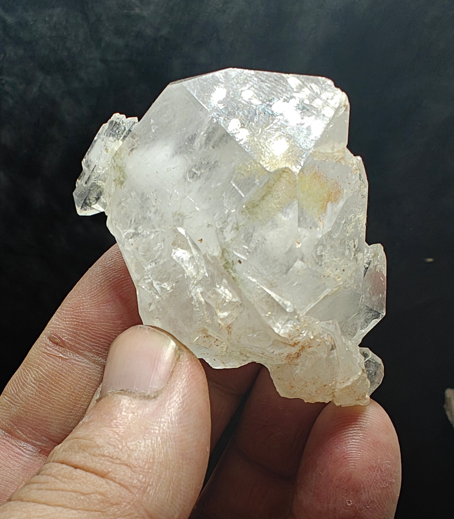 Natural faden quartz crystal 74 grams