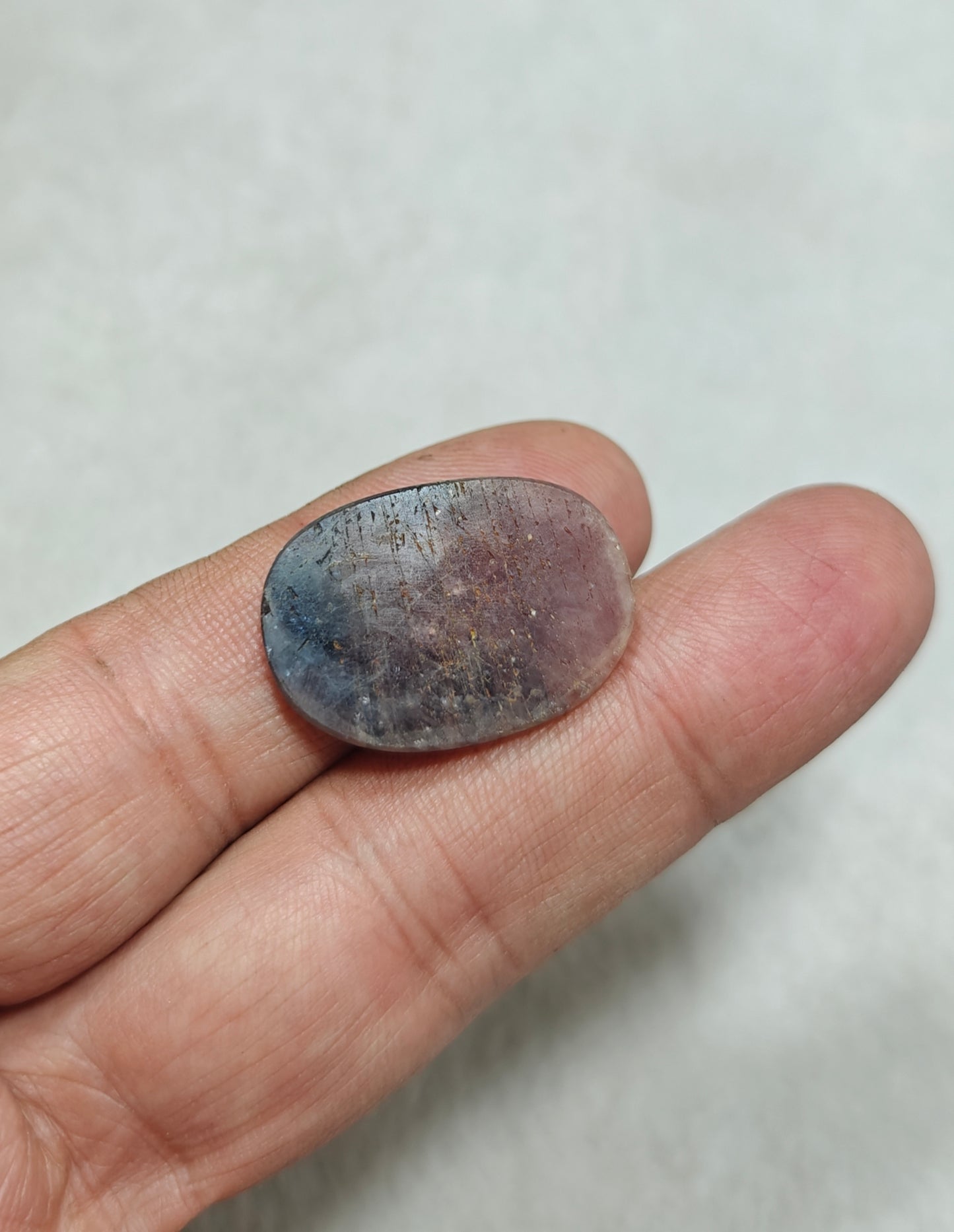 Single beautiful rose cut sapphire gem 35 carats