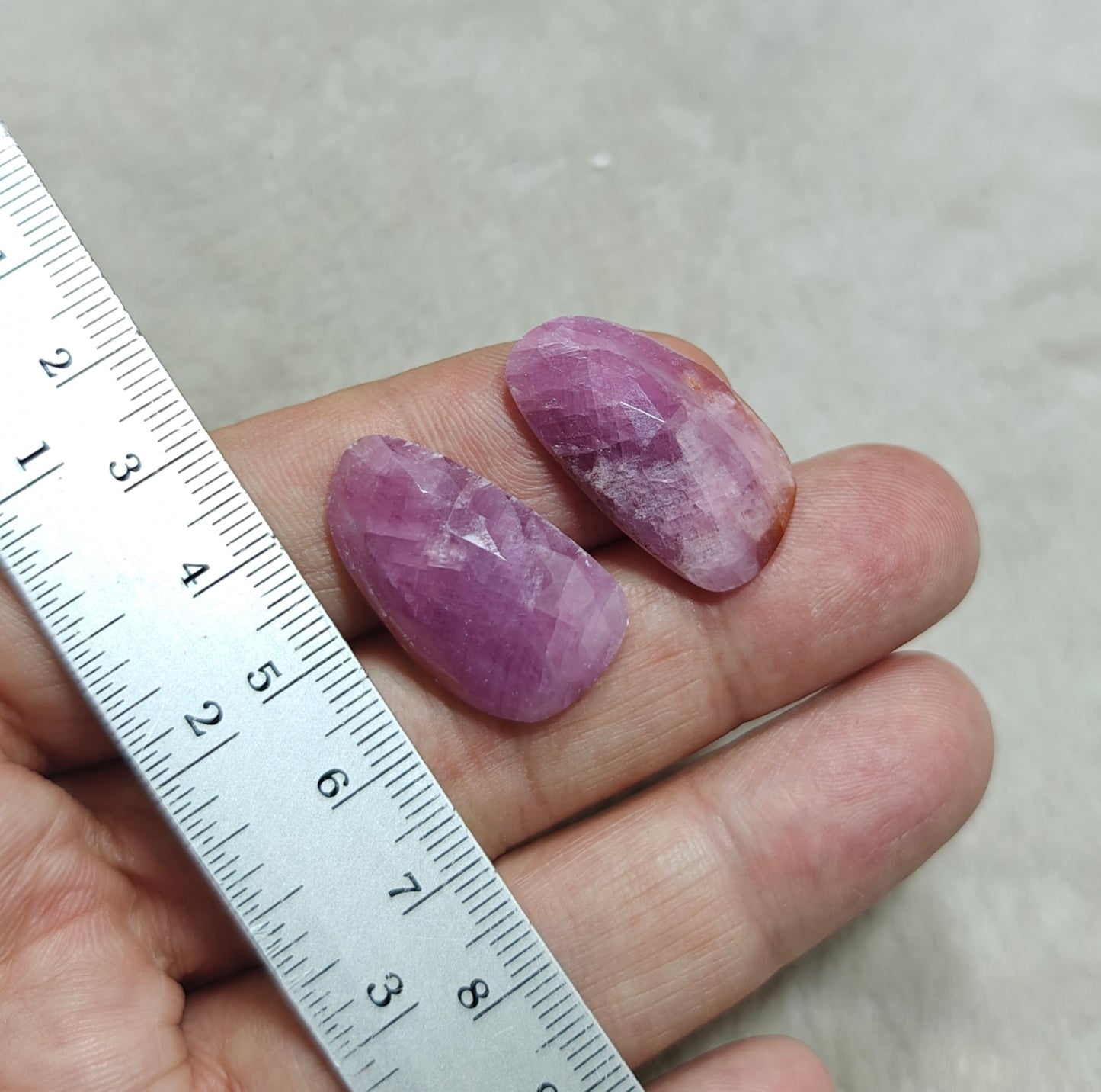 Amazing beautiful pair of rose cut sapphire 51 carats