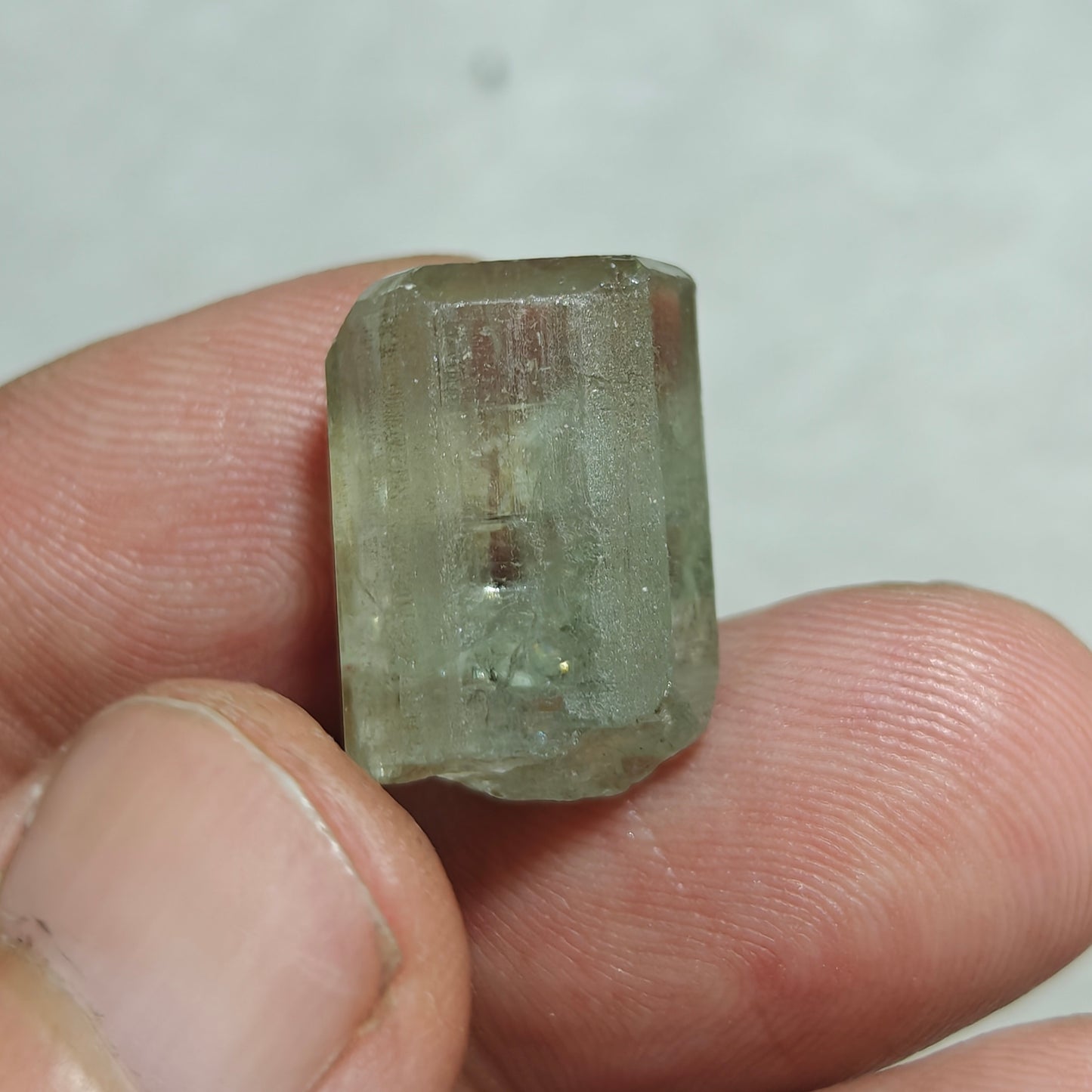 Natural green apatite crystal 7 grams