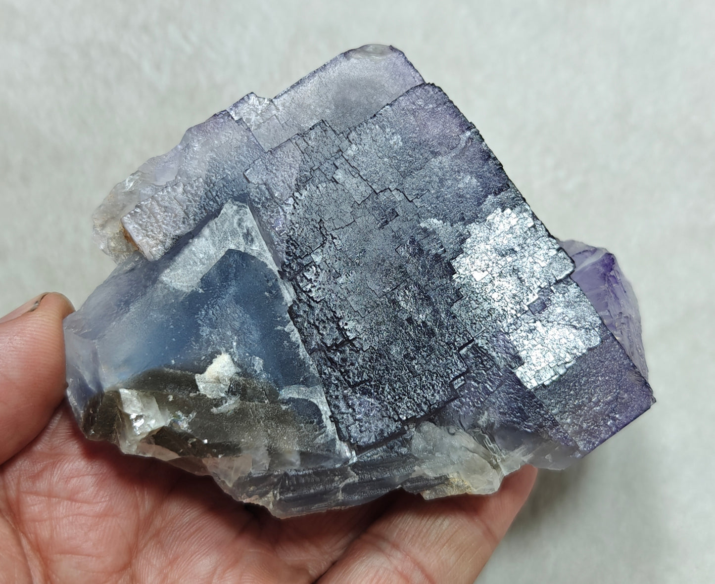 Natural purple Fluorite 321 grams