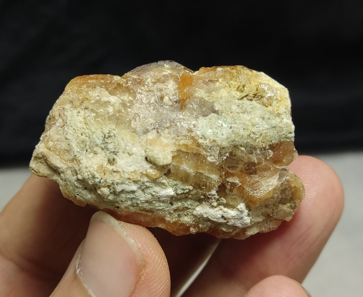 Garnet Variety Hessonite On Matrix 60 grams