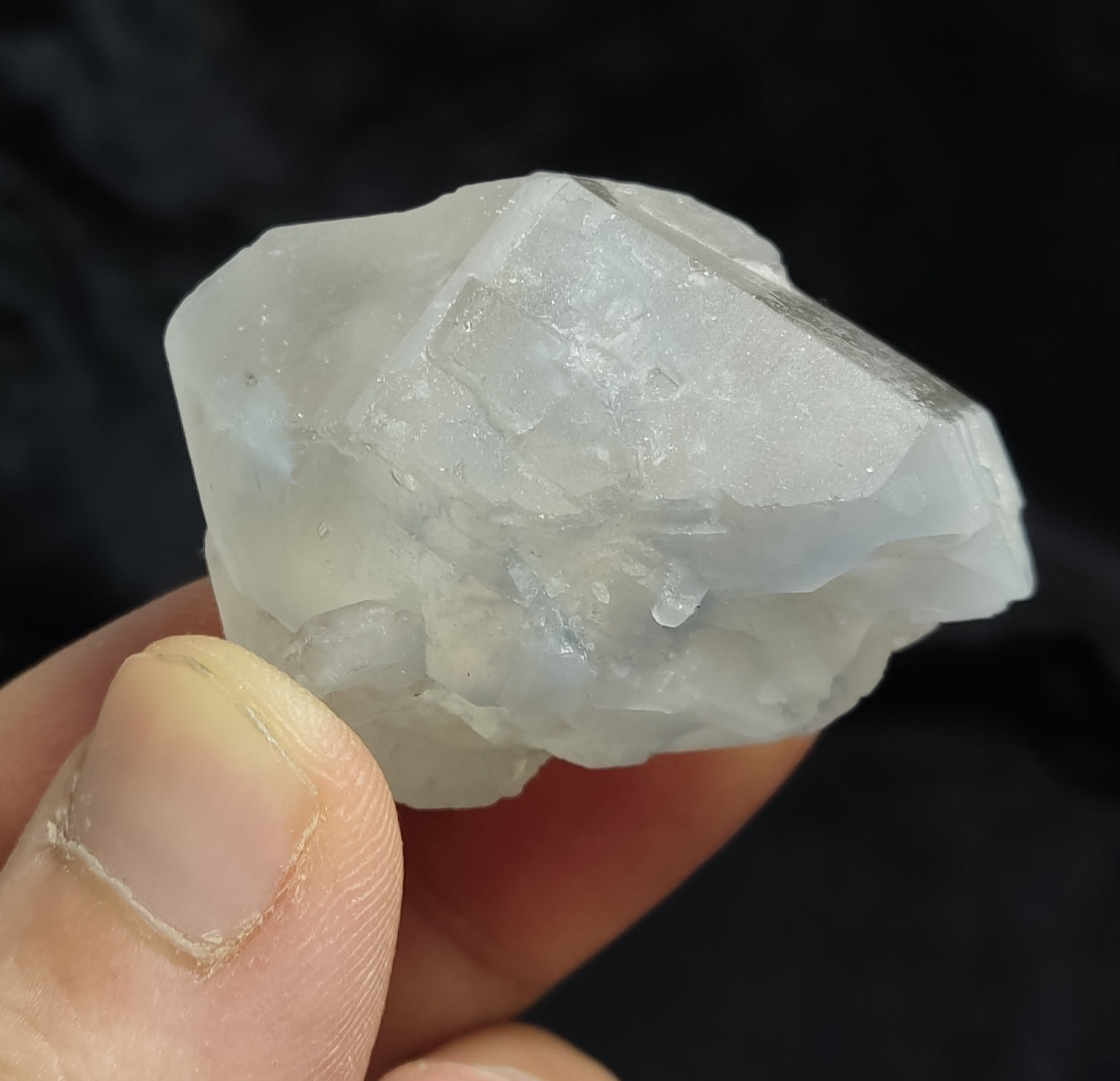 Natural Terminated Indicolite Blue Quartz Crystal 47 grams